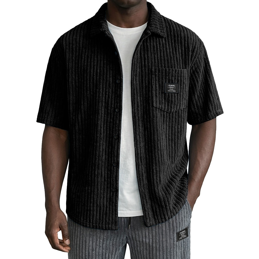 Men's Corduroy Shirt with Pocket