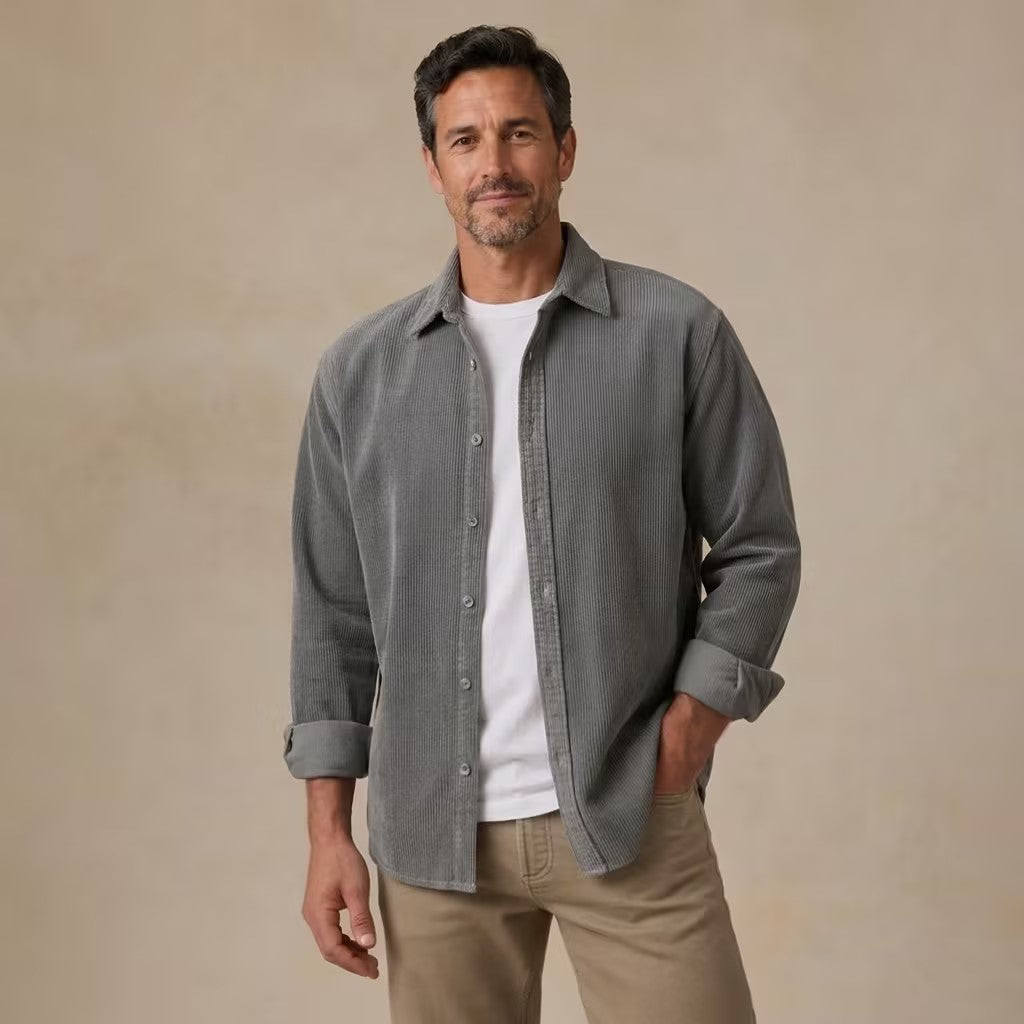 Men's Corduroy Button Up Shirt