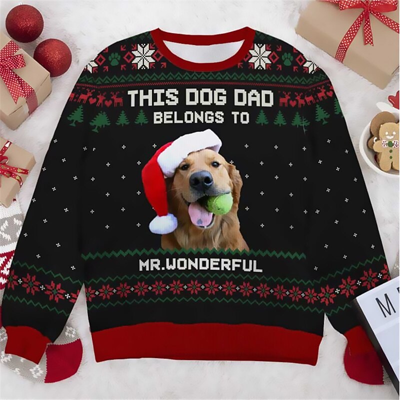 Christmas Dog Festive Funny Cozy Sweatshirt