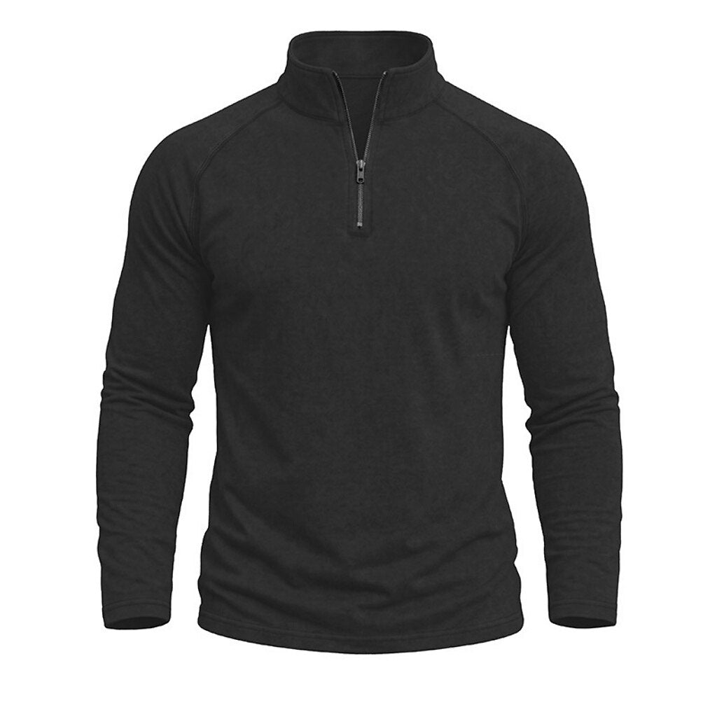 Relaxed Washed Cotton Henley Shirt