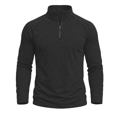 Relaxed Washed Cotton Henley Shirt