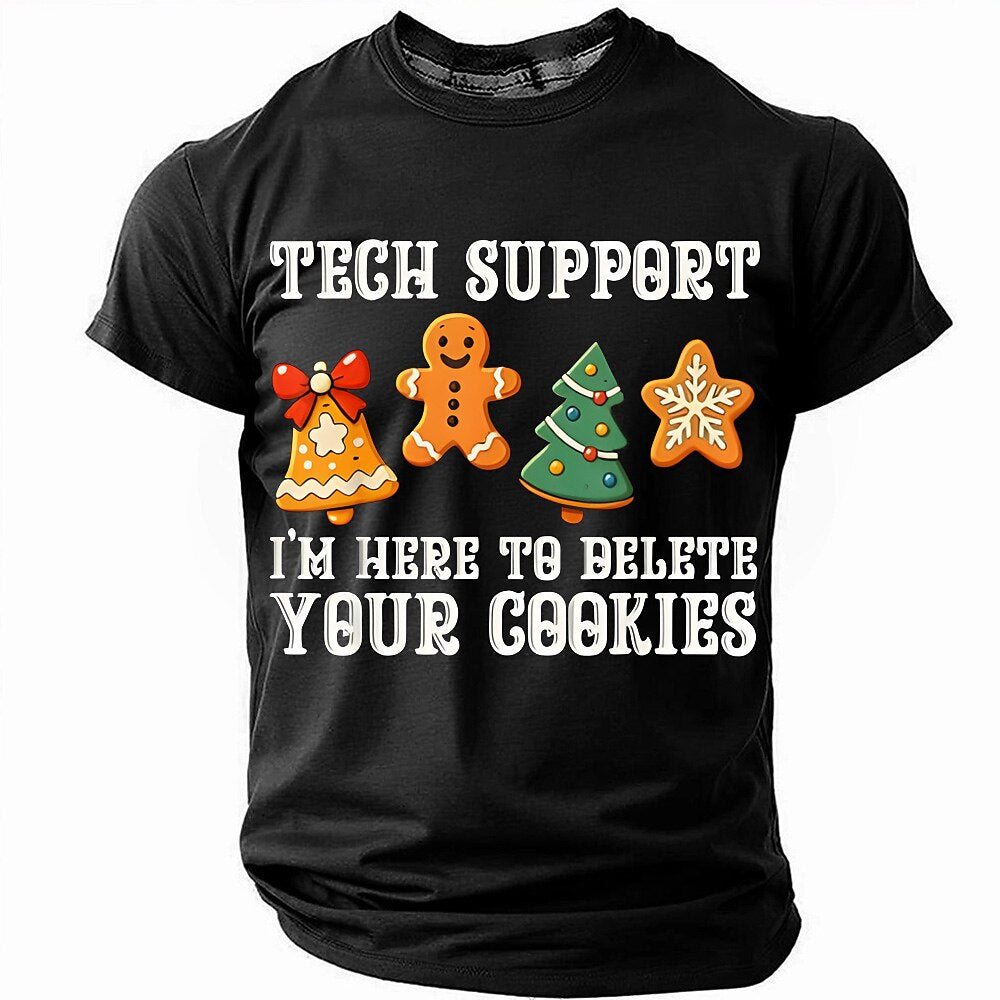 Christmas Santa Gingerbread 3D Graphic Tee