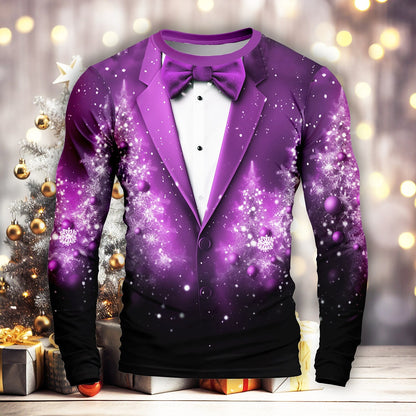 Men's Bright Snowflake Long Sleeve