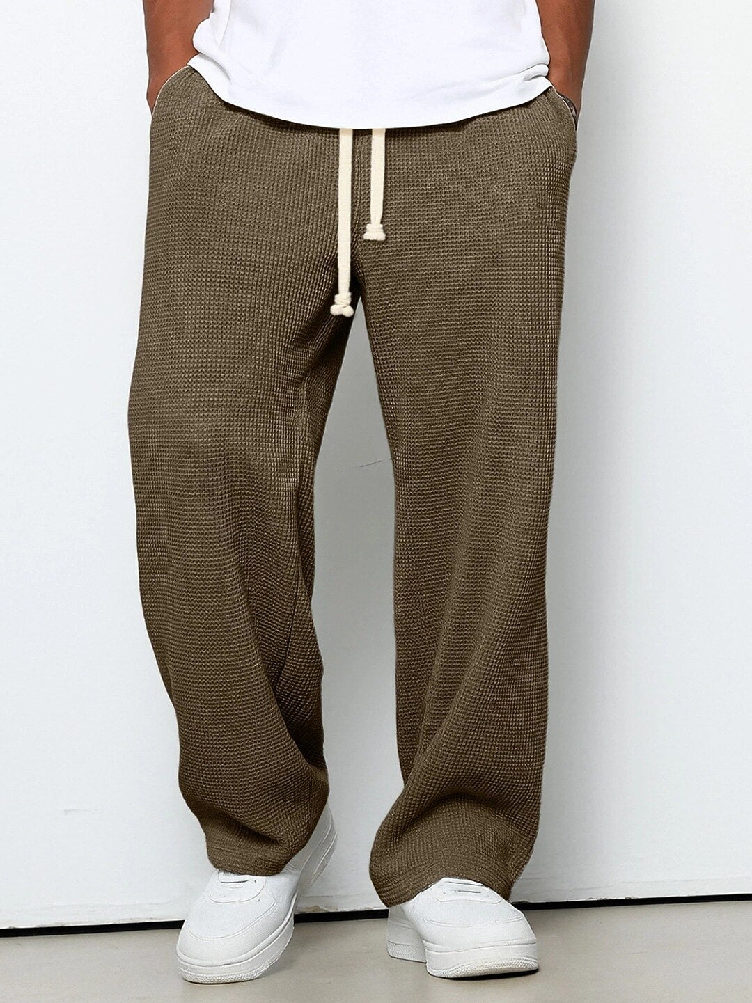 Men's Casual Waffle Pants -Daily Outdoor Sports Wear