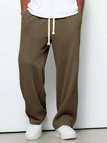 Men's Casual Waffle Pants -Daily Outdoor Sports Wear