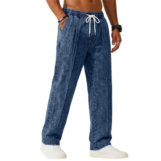 Relaxed Fit Washed Cotton Pants