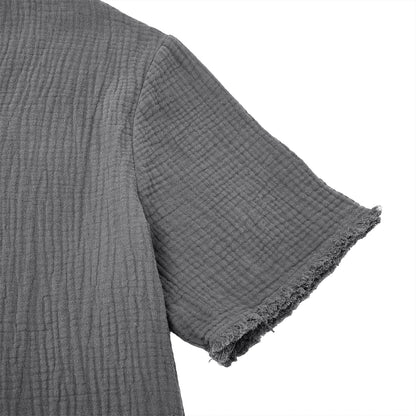 Vintage 100% Cotton Linen T-shirt