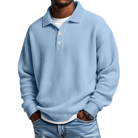 Stylish Waffle Polo Shirts