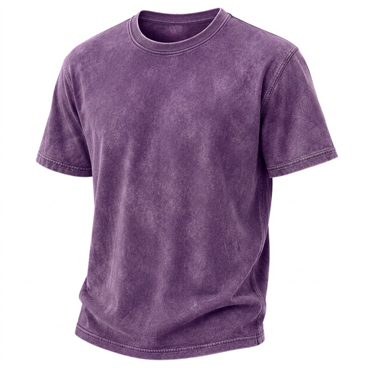 Broken-In Washed Cotton Crewneck Tee