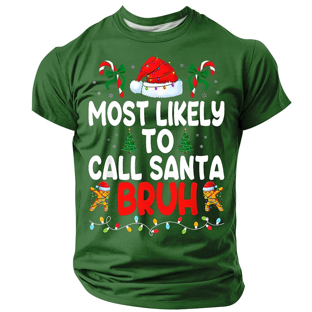 Christmas Santa Bruh Funny Graphic Tee