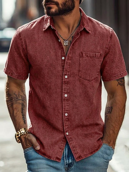 100% Cotton Acid Wash Shirt