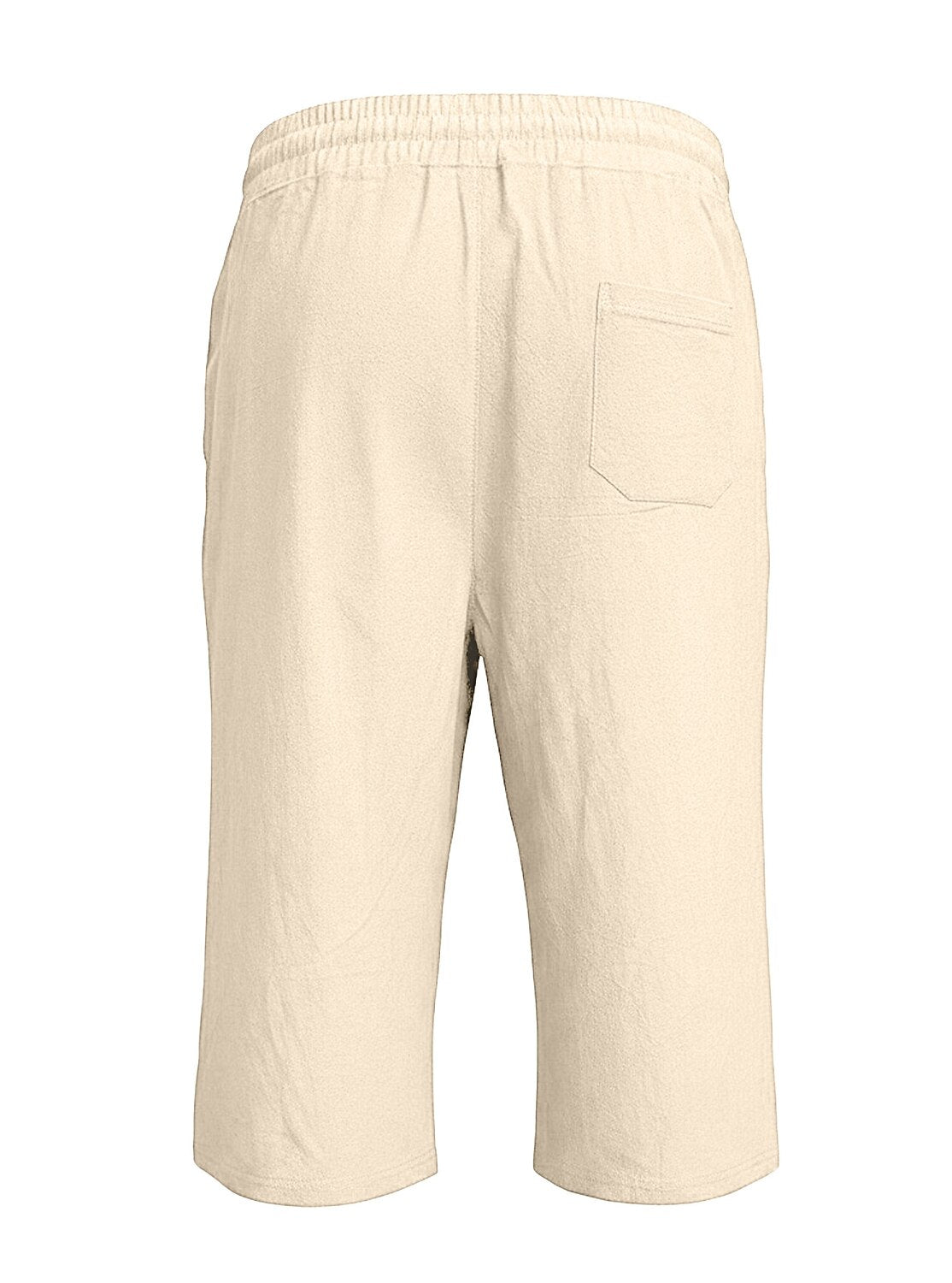 Breathable Linen Shorts With Elastic Waist