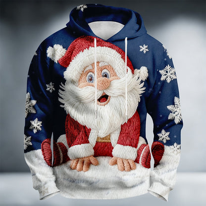 Christmas Santa Festive Holiday Colorful Hoodie
