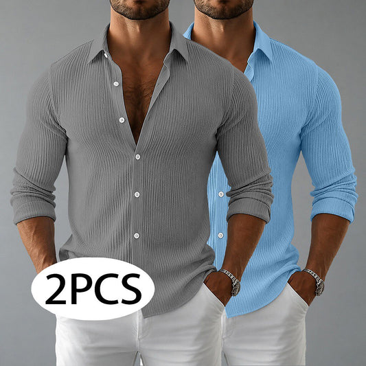 2-Pack Corduroy Button Up Shirts