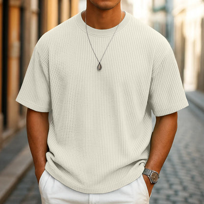 Men's Casual Waffle T-Shirt