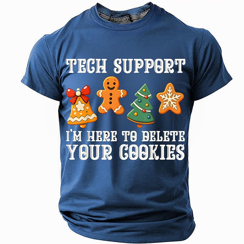 Christmas Santa Gingerbread 3D Graphic Tee