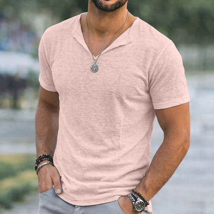 Summer Linen V-neck Tee
