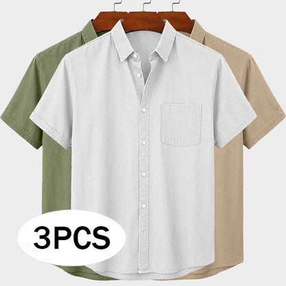 3-Pack Broken-In Cotton Shirts