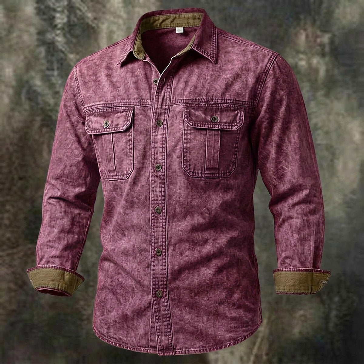 Vintage Washed Cotton Denim Shirt