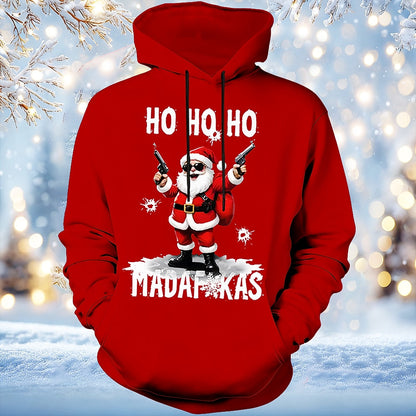 Christmas Santa Vintage Novelty Hoodie