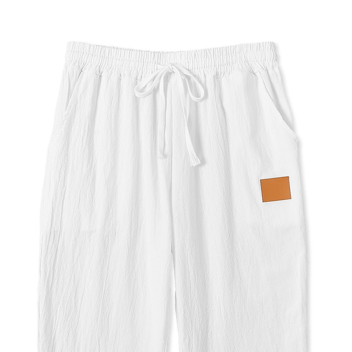 Breathable Linen Pants With Elastic Waist