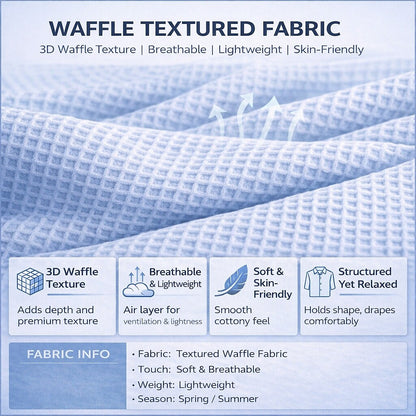 Pocketed Elastic Waist Waffle Shorts