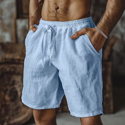 Men's Cotton Shorts –Elastic Waist for All-Day Comfort