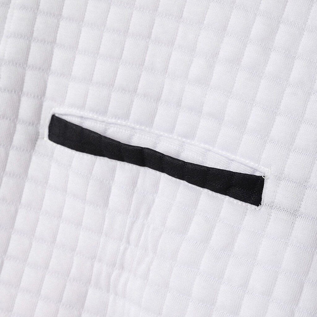 Quarter Zip Textured Waffle Polo