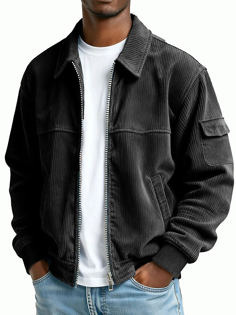 Classic Textured Corduroy Jacket