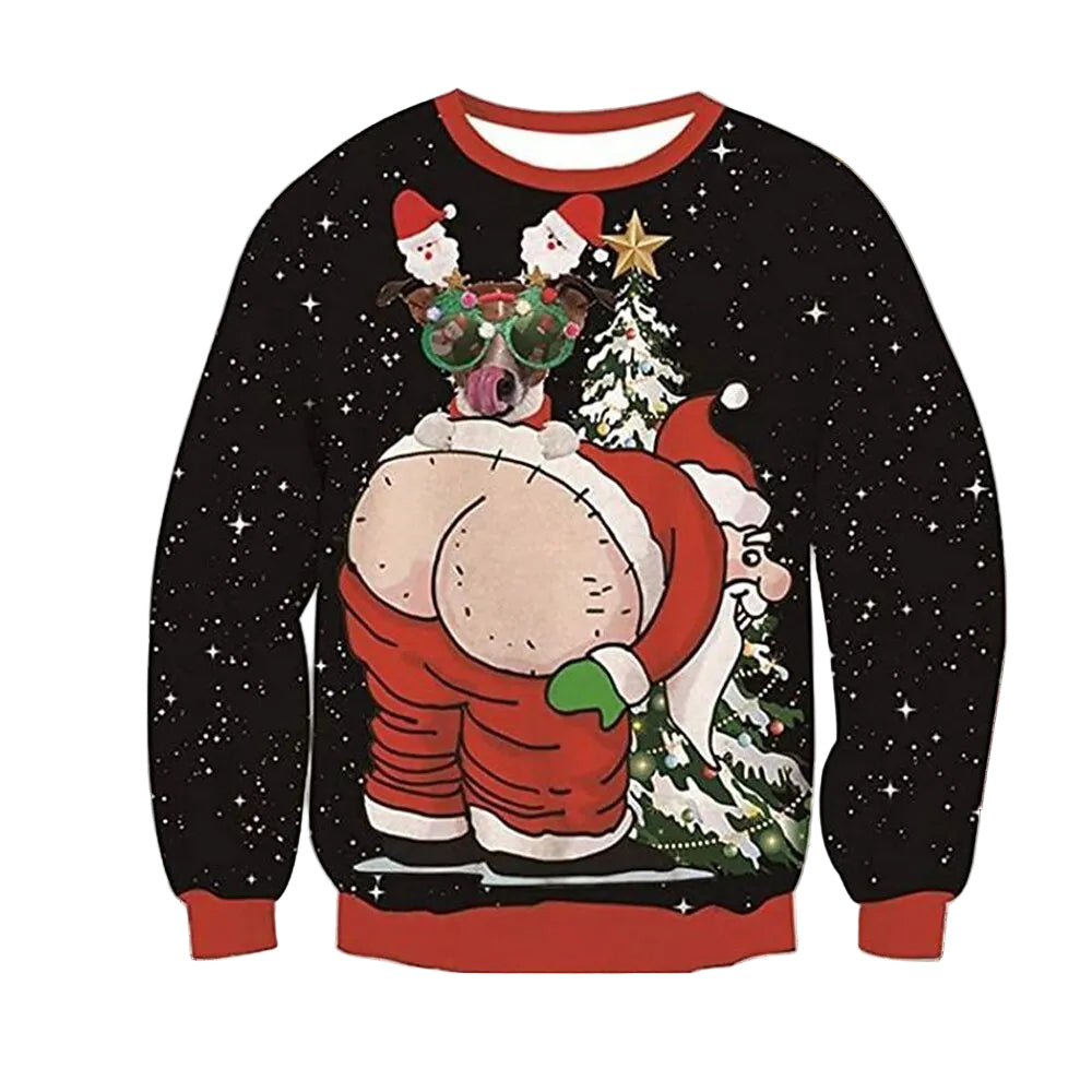 Christmas Santa Festive Holiday Merry Sweatshirt