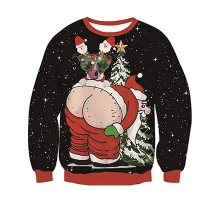 Christmas Santa Festive Holiday Merry Sweatshirt