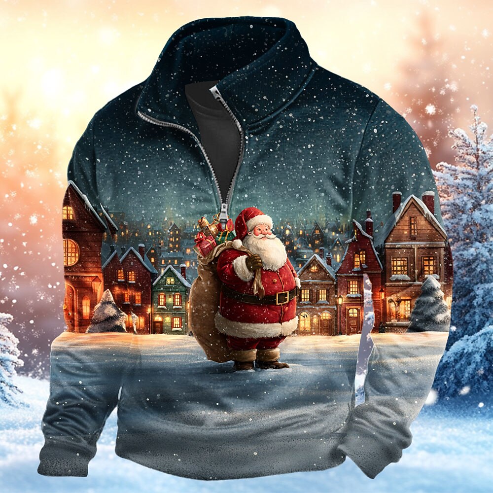 Christmas Santa Festive Long Sleeve Sweatshirt