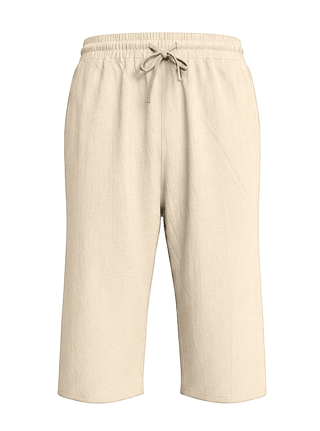 Breathable Linen Shorts With Elastic Waist