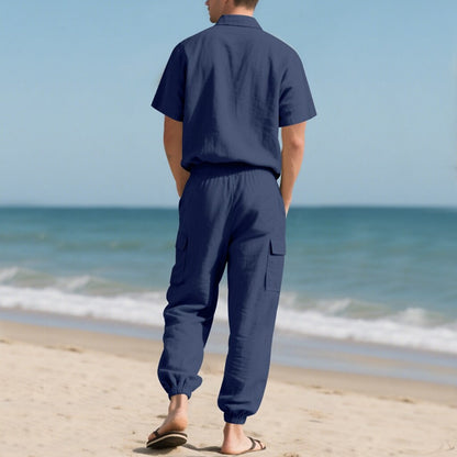 Cotton Linen Set-Shirt and Pants