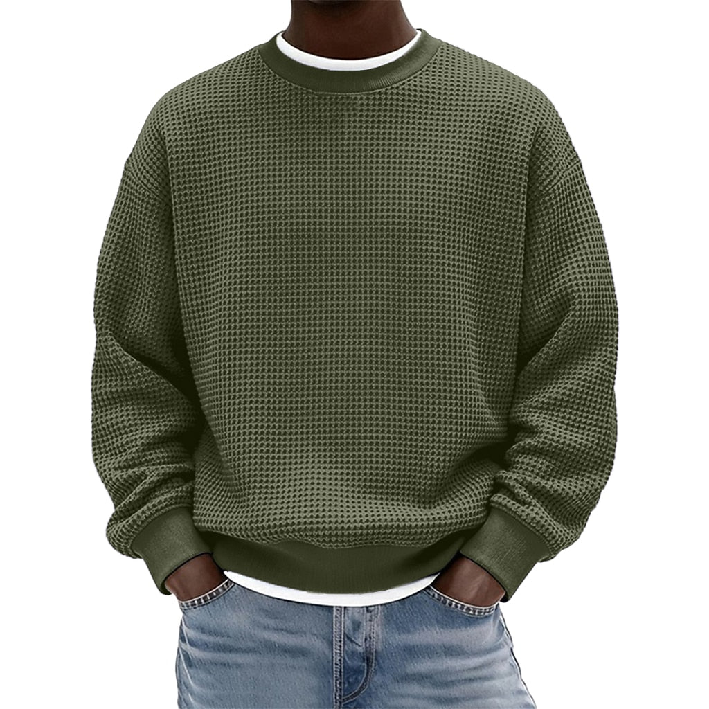 Men's Waffle Crewneck Sweatshirt