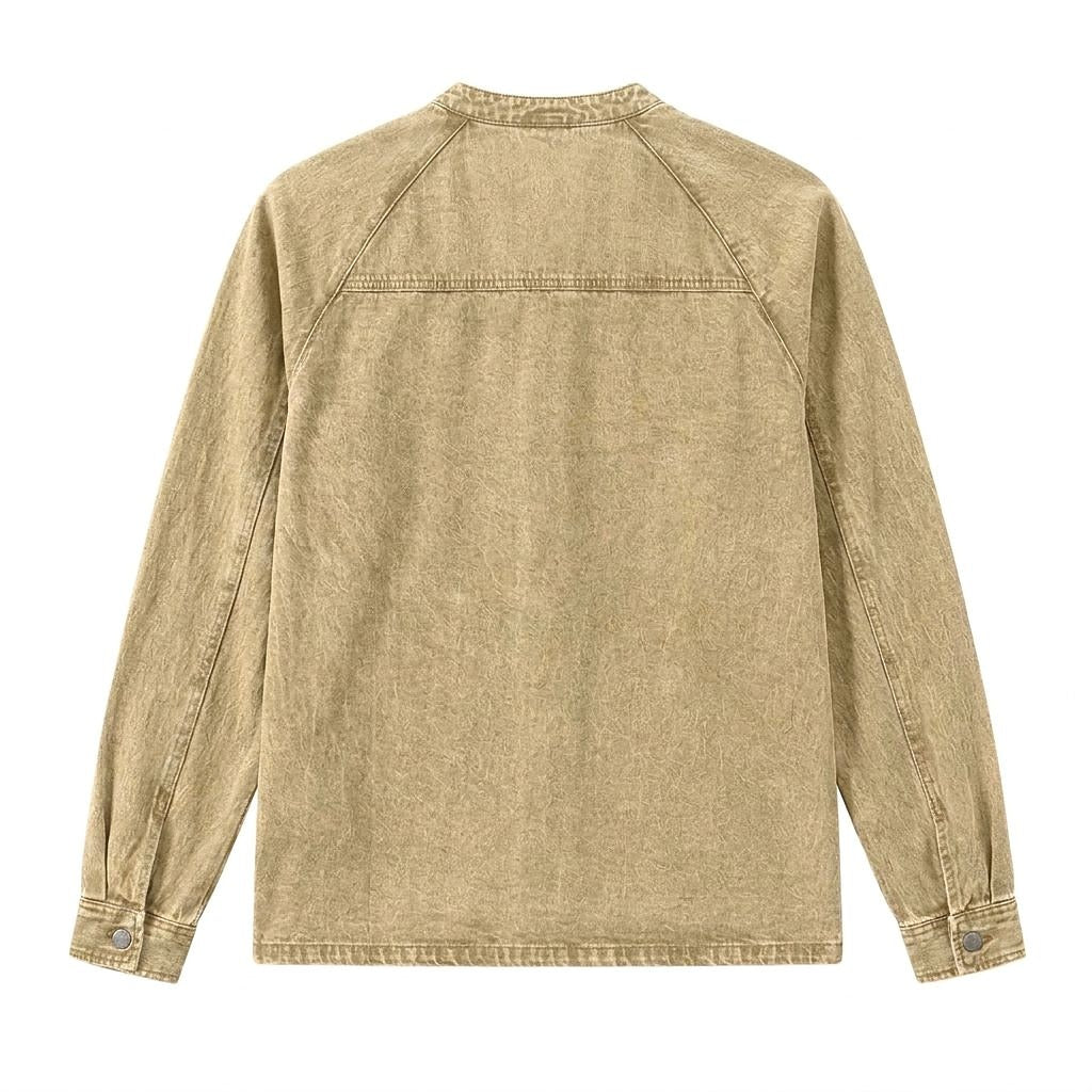 Premium Broken-in Cotton Henley Shirt