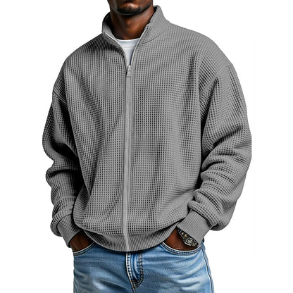 Comfort Waffle Zipped Sweatshirt