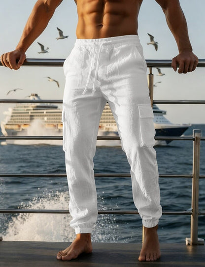 Lightweight Cotton-Linen Pants