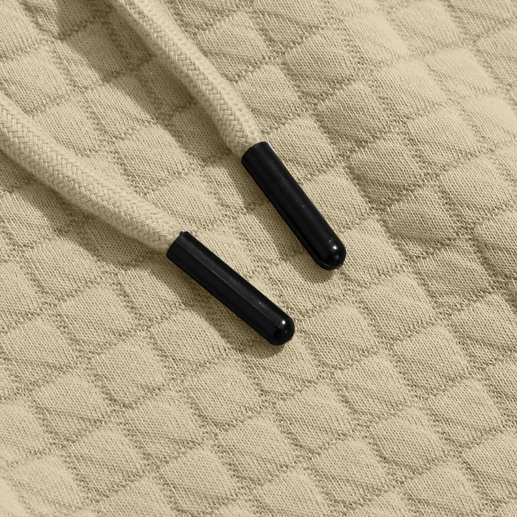 Comfort Waffle Drawstring Hoodie