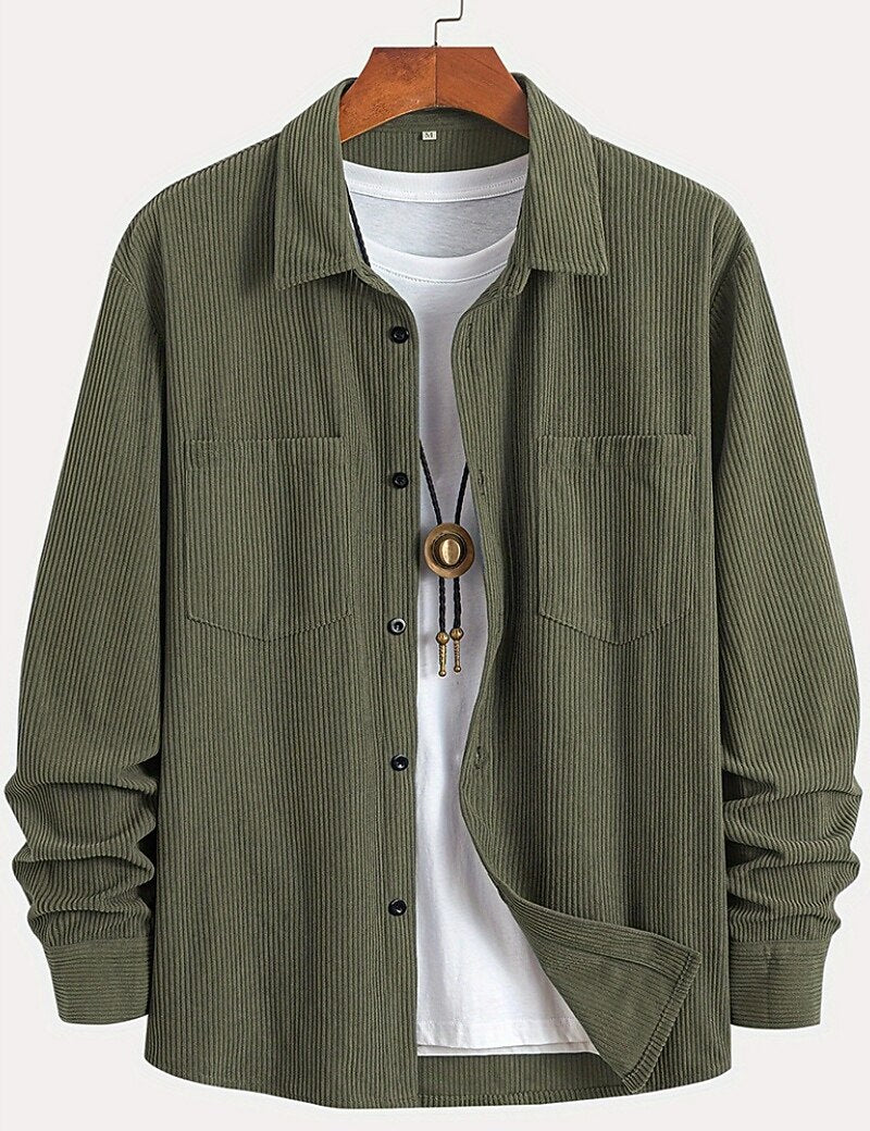 Soft Corduroy Button Up Shirt