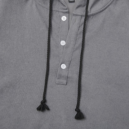 Men's Hooded Corduroy Shirt-Textured Streetwear Casual Top