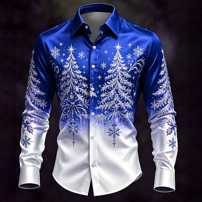 Christmas Tree Casual Button Down Shirt