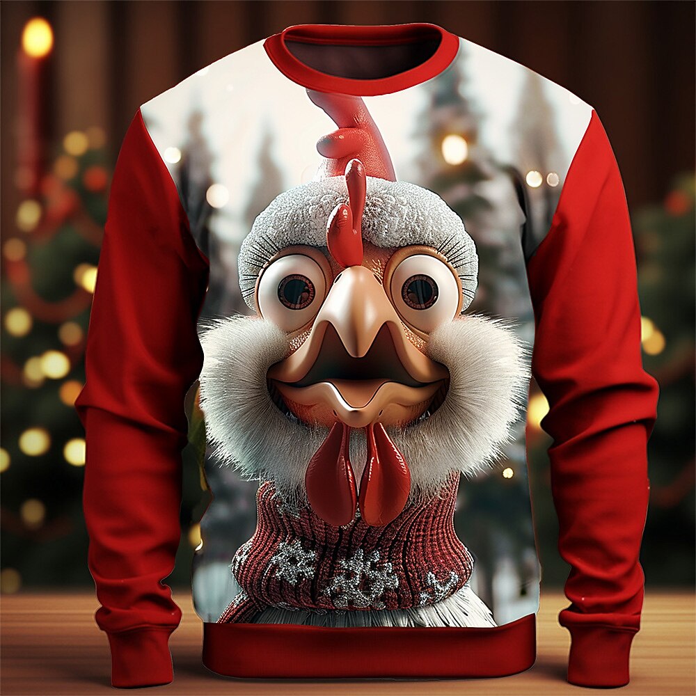 Christmas Cartoon Holiday Party Crewneck Sweatshirt