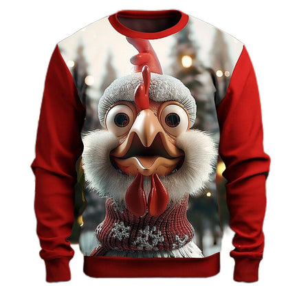 Christmas Cartoon Holiday Party Crewneck Sweatshirt