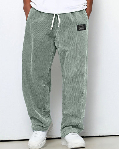 Men's Corduroy Drawstring Sweatpants