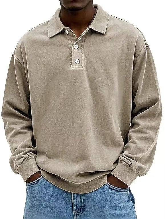 Classic Washed Cotton Polo Shirt
