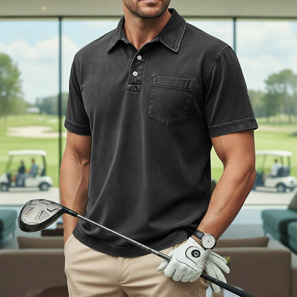 Vintage Washed Cotton Polo