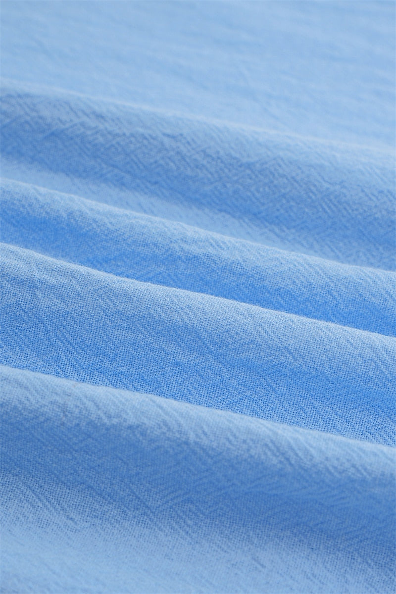 Summer Linen Button-Up Shirt - Comfortable Everyday Wear
