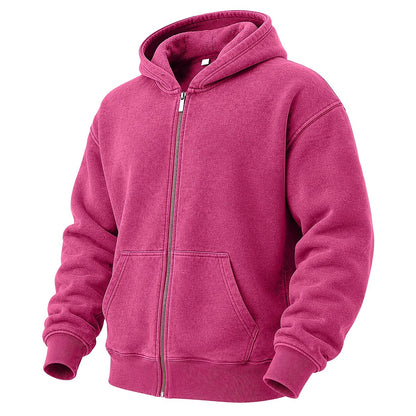 Broken-In Cotton Full Zip Hoodie