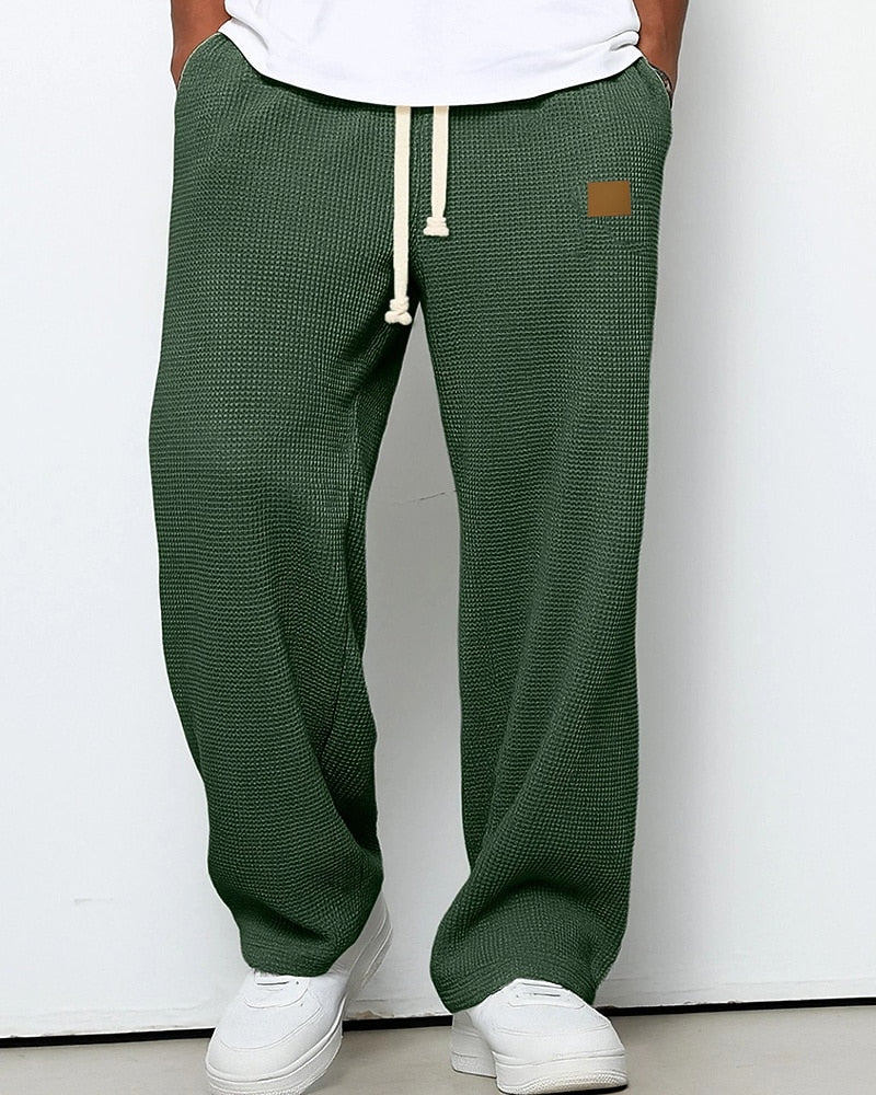 Men's Waffle Drawstring Sweatpants